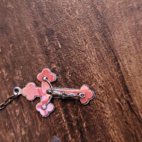 Vintage Pink Rosary - Picture 5 of 6